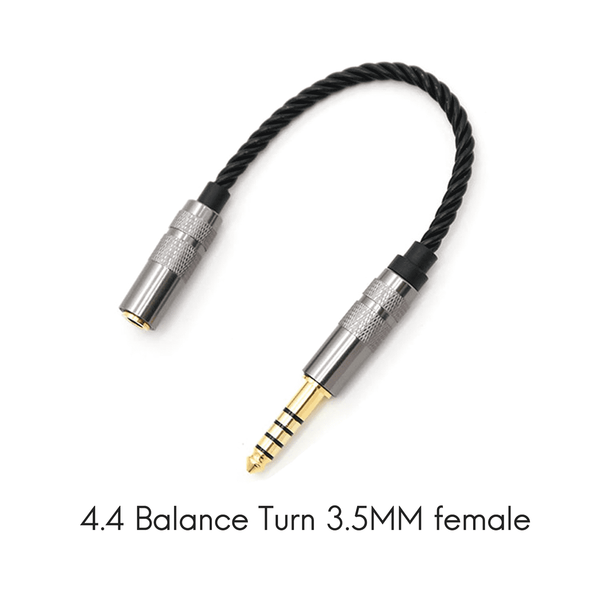 HIFI 4.4MM Balanced Headphone Adapter Audio Cable 4.4 XLR 4 Pin Male to Female Angle