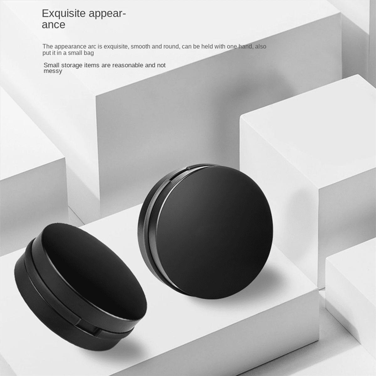 2X Metal Earphone Box Mini Portable Drop-Proof Waterproof and Pressure- Aluminum Alloy Headphone Storage Box