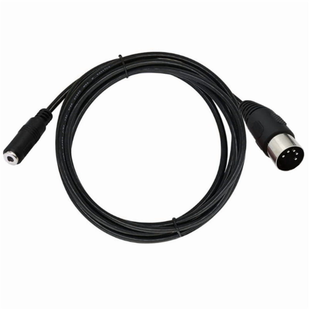 Professional 3.5mm Female to DIN 5 Pin Male Cable Sound Adapter Cable for Headphone Sound Card Equipment Accessories