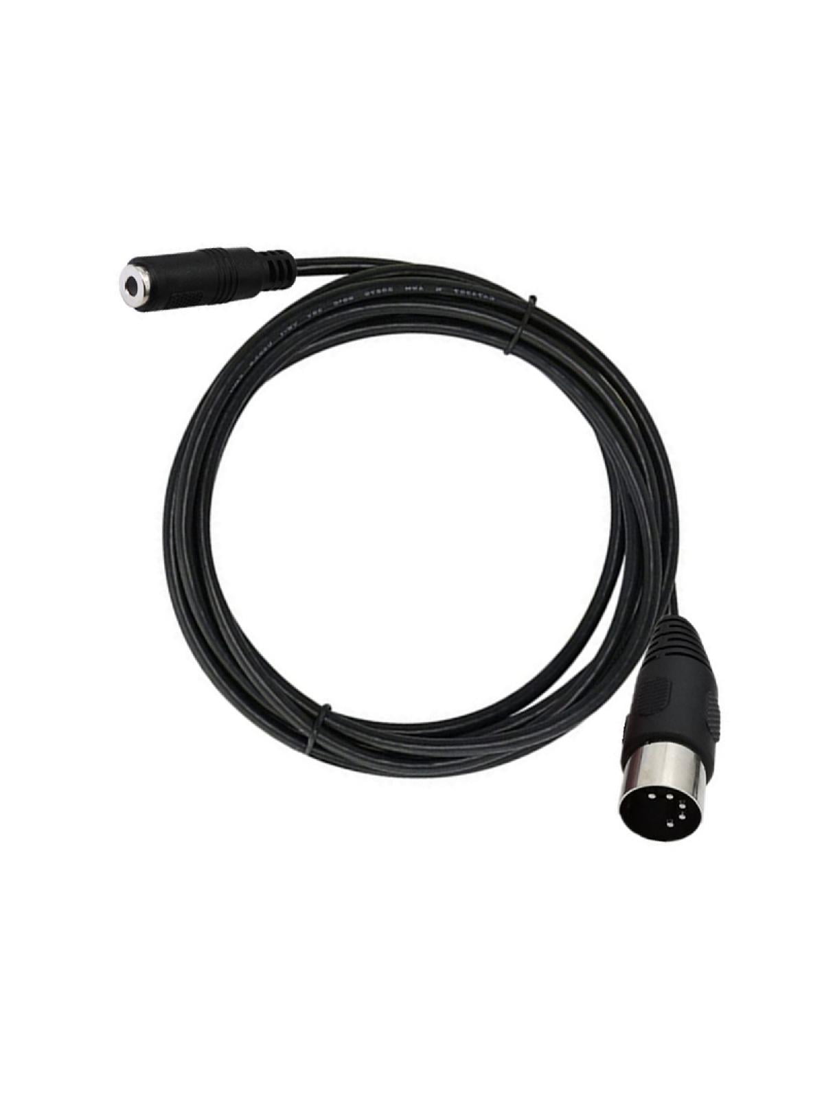 Professional 3.5mm Female to DIN 5 Pin Male Cable Sound Adapter Cable for Headphone Sound Card Equipment Accessories