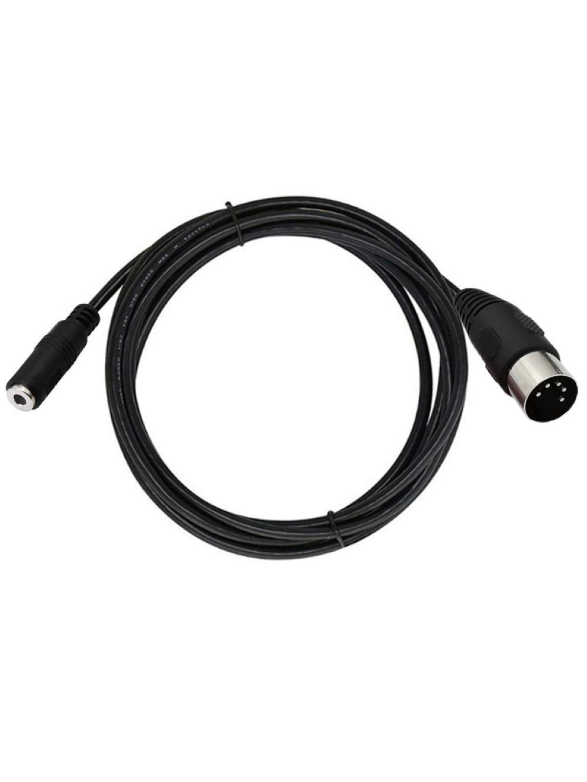 Professional 3.5mm Female to DIN 5 Pin Male Cable Sound Adapter Cable for Headphone Sound Card Equipment Accessories