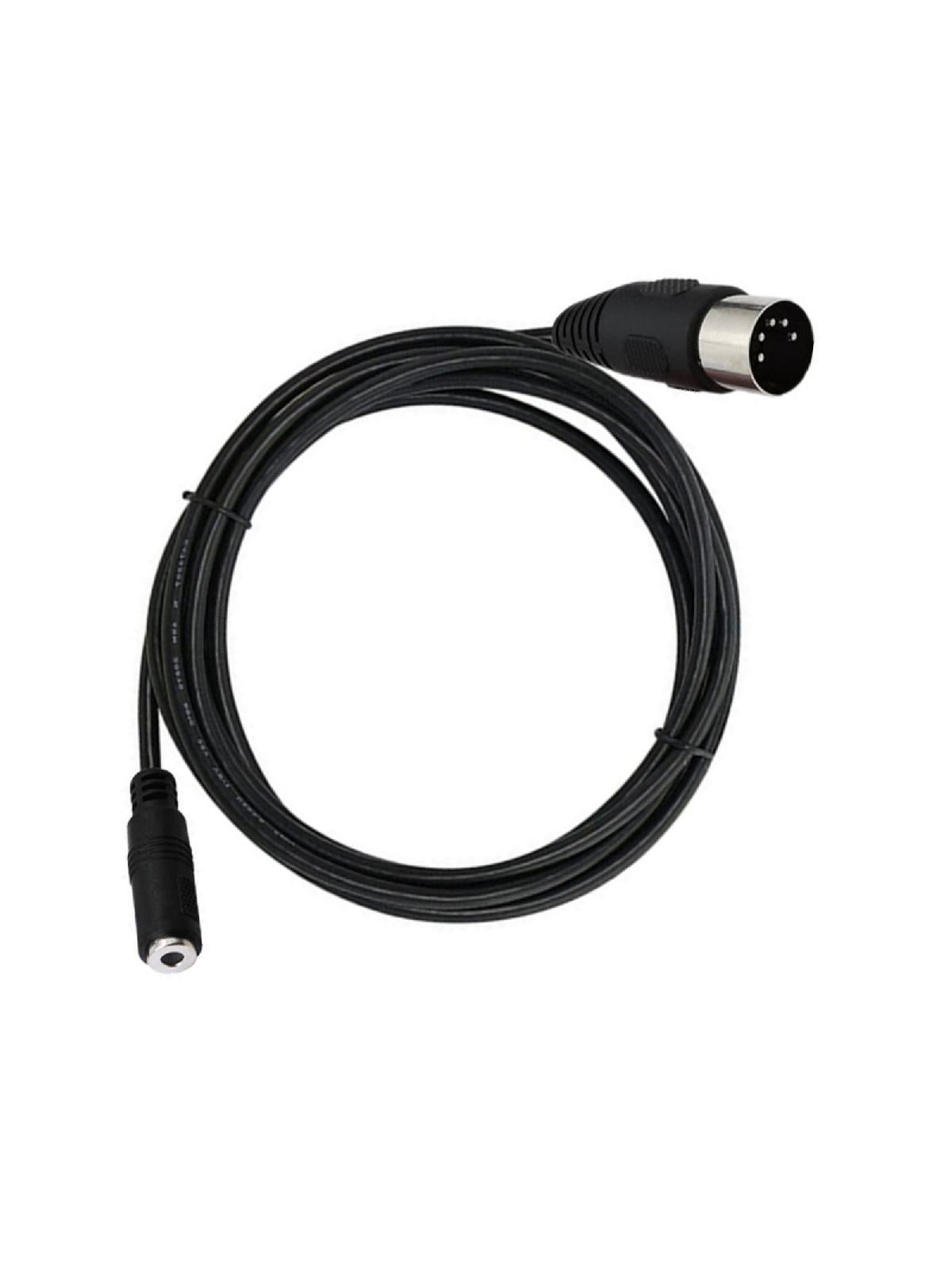 Professional 3.5mm Female to DIN 5 Pin Male Cable Sound Adapter Cable for Headphone Sound Card Equipment Accessories