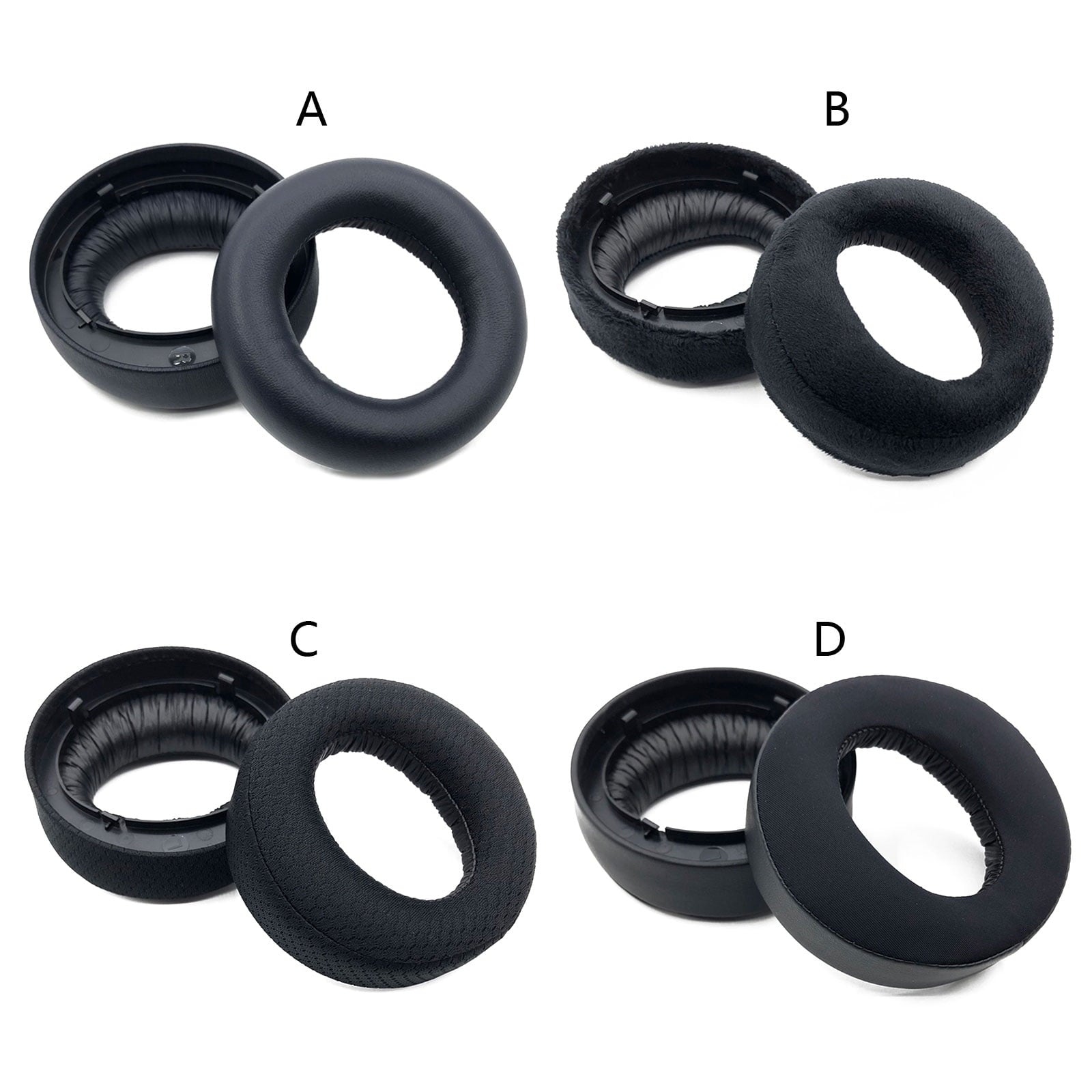 Ear Pads Sponge Cushion Replacement Elastic Cushion Earmuffs for 3D Headphone (1Pair)
