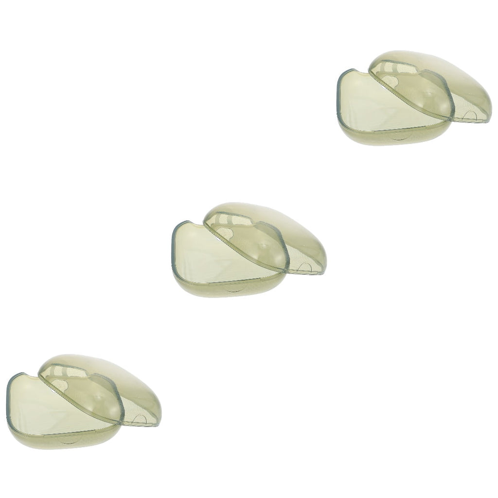 3-Piece Transparent Protective Case for Portable Headphones and Earphones Shell Cover