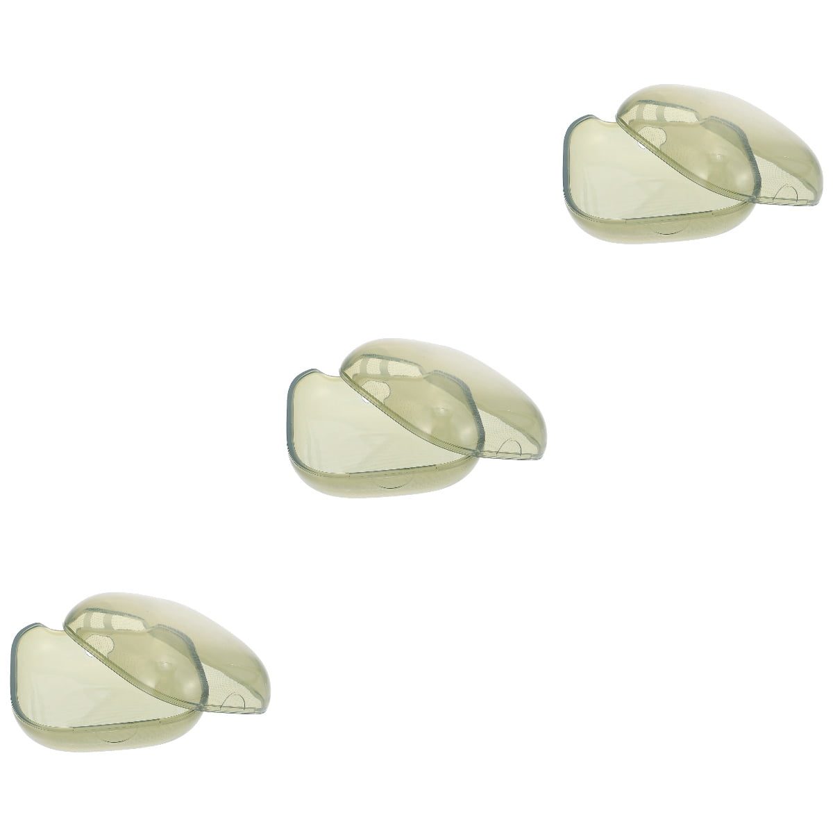 3-Piece Transparent Protective Case for Portable Headphones and Earphones Shell Cover