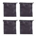 4X PU Leather Soft Storage Bag Pouch Case for Around Earphone AE -1 DJ Headphone Black,4pc Headphone bag (Headphones Not Included),Black