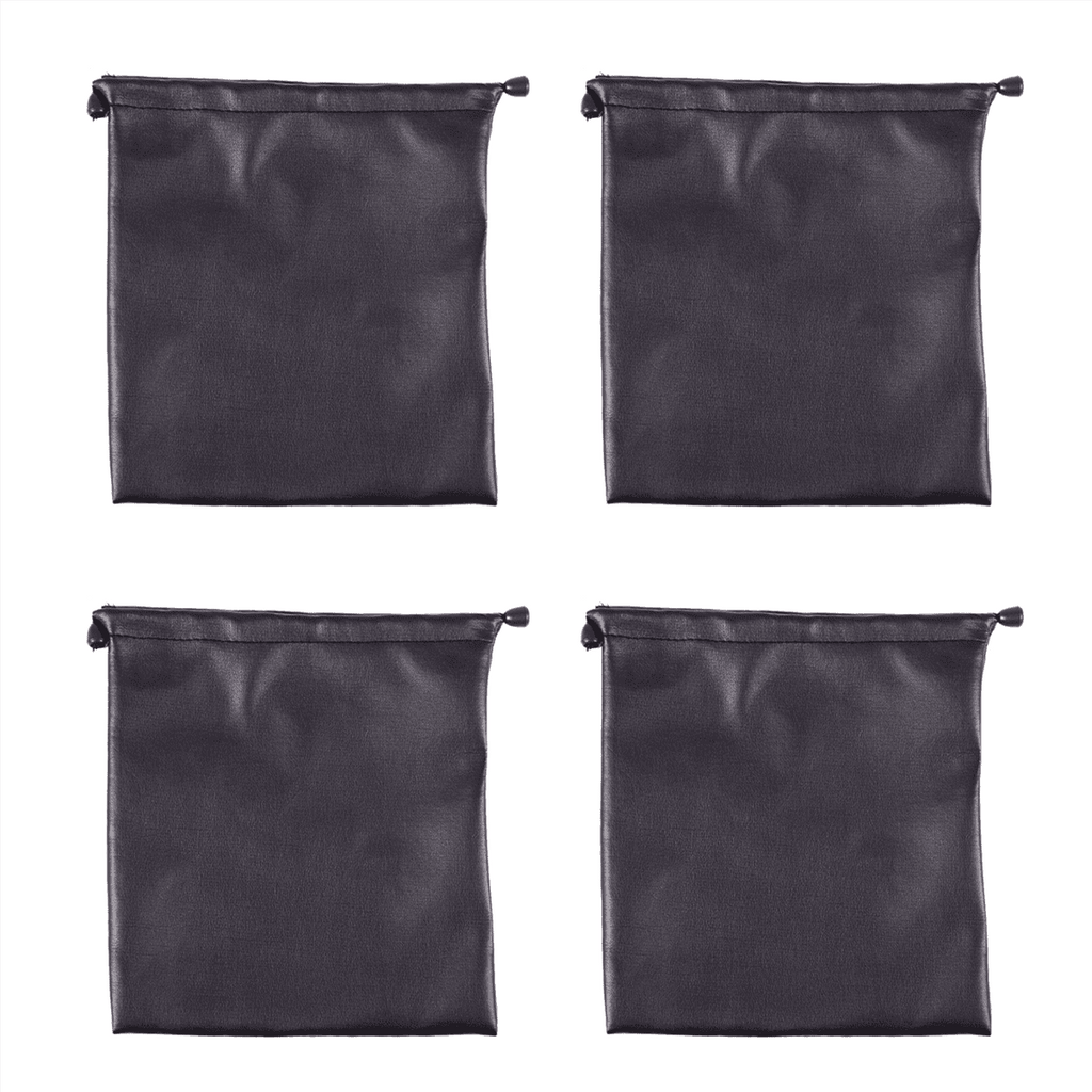 4X PU Leather Soft Storage Bag Pouch Case for Around Earphone AE -1 DJ Headphone Black,4pc Headphone bag (Headphones Not Included),Black