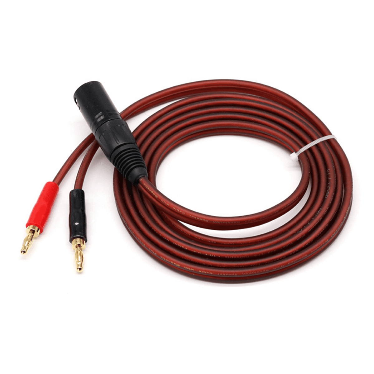 4X XLR to Banana Speaker Cable,XLR 3 Pin Male to Dual Banana Plugs Audio Cable, Gold-Plated 4mm Plug to XLR3 Pro HiFi