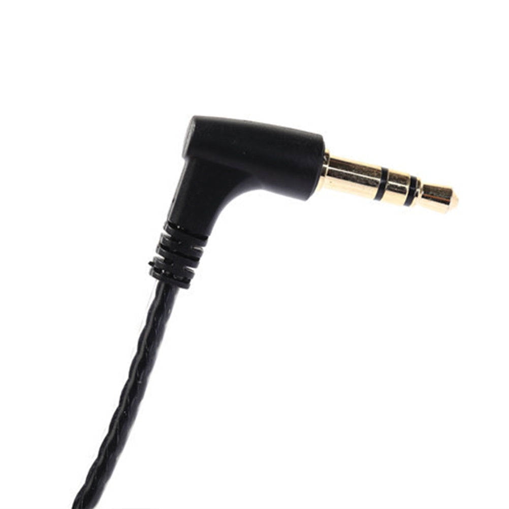 1pc 1.2M DIY Earphone Repair Wire LC OFC Anoxic Copper Wire Bend Head for Earphone Use Black