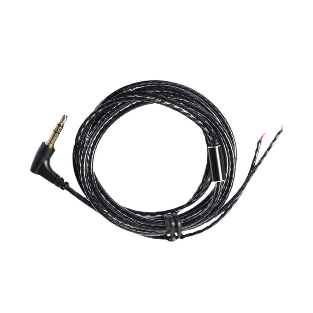 1pc 1.2M DIY Earphone Repair Wire LC OFC Anoxic Copper Wire Bend Head for Earphone Use Black