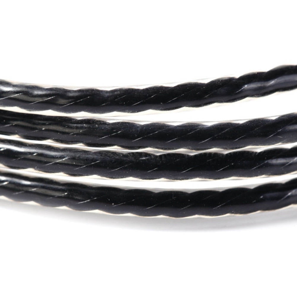 1pc 1.2M DIY Earphone Repair Wire LC OFC Anoxic Copper Wire Bend Head for Earphone Use Black