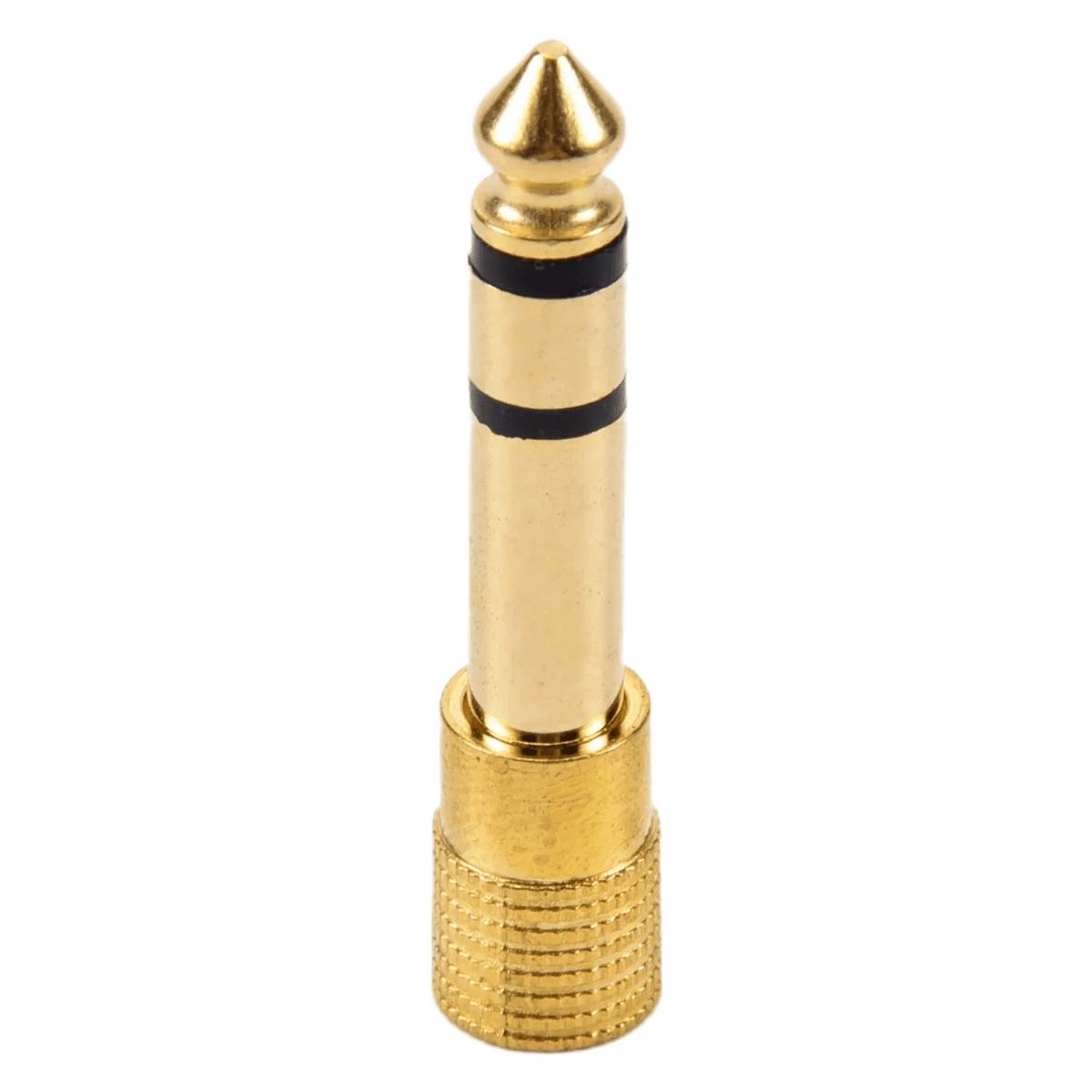 IMCBSTT QUALITY HEADPHONE ADAPTER STEREO GOLD PLUG 1/4" (6.3mm) Male to 1/8" (3.5mm) Femalemetal