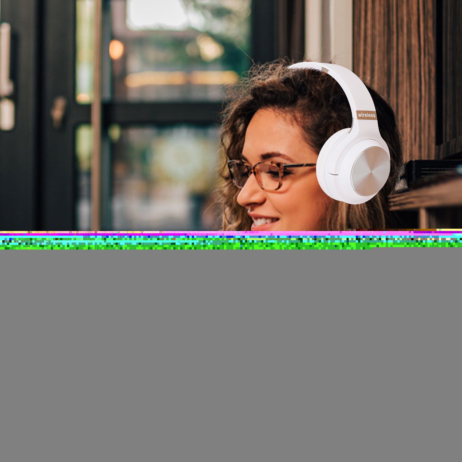 Wireless Bluetooth Headphones, Over-Ear with Noise Reduction and Foldable Design for Immersive Sound, Featuring FM Radio and TF Card Playback, Comfortable Fit for Work and Travel