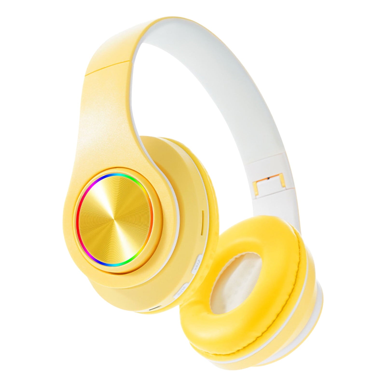 Wireless Headphones with Colorful Breathing Lights, Over Ear Design and Bluetooth 5.3 for Music, Gaming, and Study