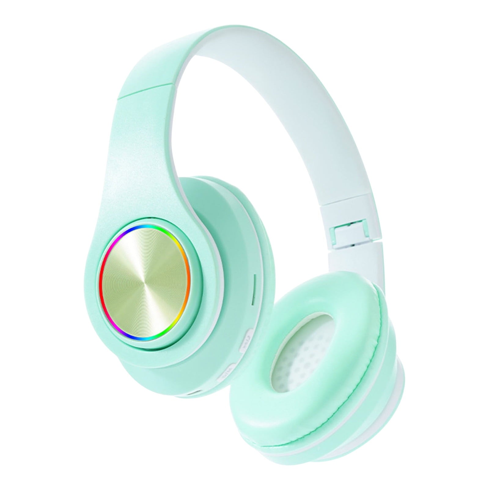 Wireless Headphones with Colorful Breathing Lights, Over Ear Design and Bluetooth 5.3 for Music, Gaming, and Study