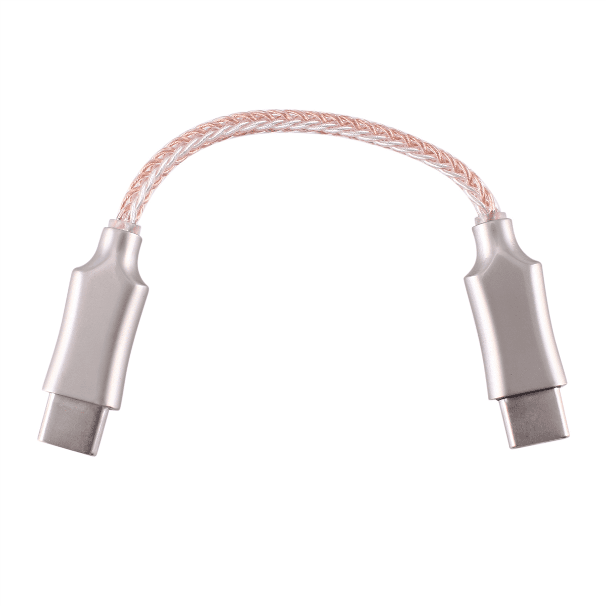 Portable Decoding Amp OTG Cable Type-C To Type-C Recording 8-Core Audio Cable for HiFi Headphone OTG Adapter