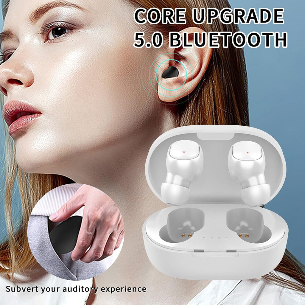 Mini Wireless Earbuds Bluetooth Headphones Noise Cancelling Wireless Ear Buds with Microphone for Small Ear Immersive Premium Sound with Charging Case Waterproof Sweat Resistant Earphones