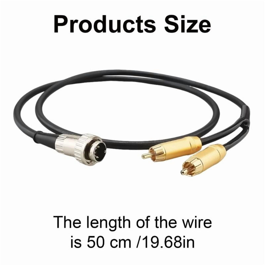 Quality Sound Cable 5Pin DIN to 2 Male Connectors DIN 5Pin to Adapter Cable for Enhances Stereo Connection