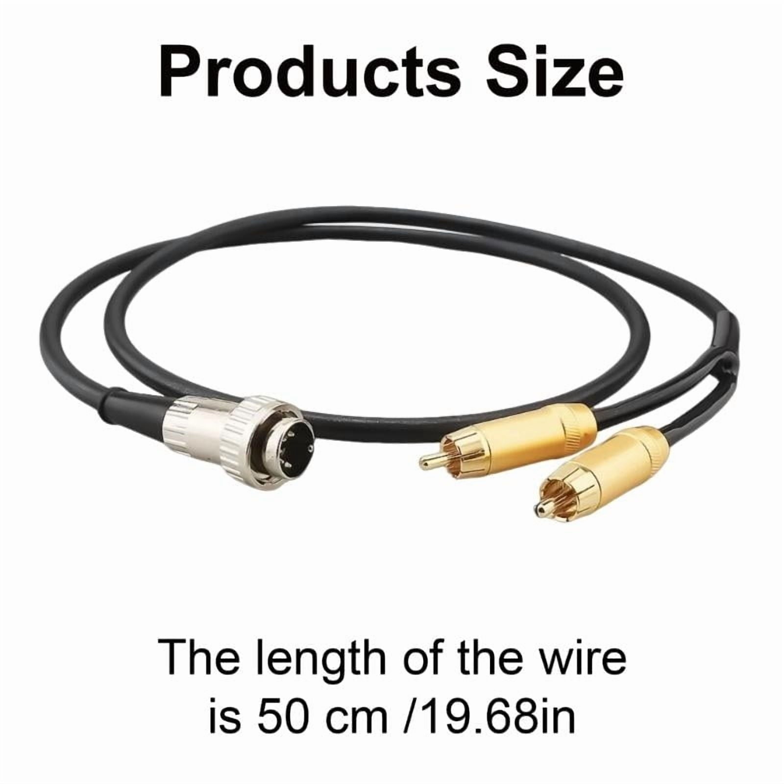 Quality Sound Cable 5Pin DIN to 2 Male Connectors DIN 5Pin to Adapter Cable for Enhances Stereo Connection