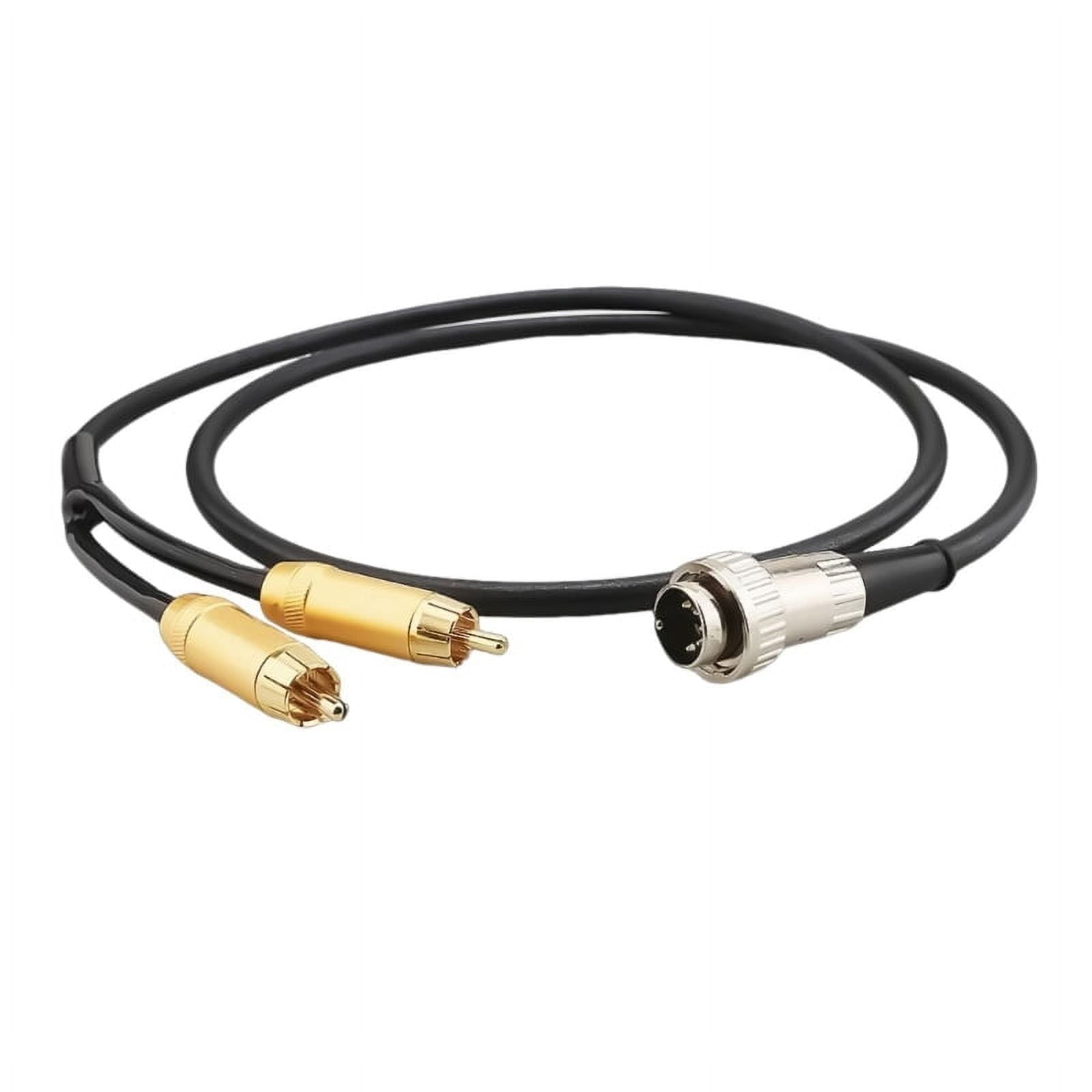 Quality Sound Cable 5Pin DIN to 2 Male Connectors DIN 5Pin to Adapter Cable for Enhances Stereo Connection