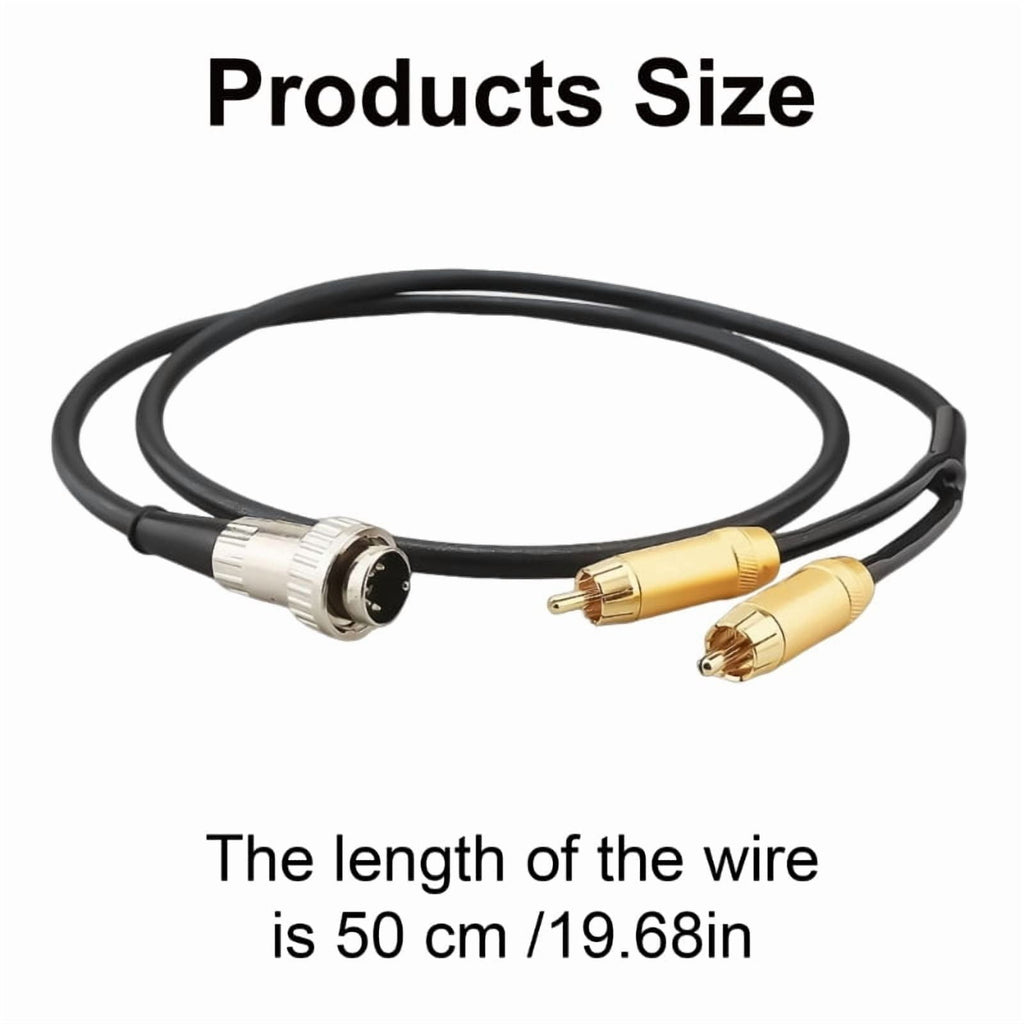 Quality Sound Cable 5Pin DIN to 2 Male Connectors DIN 5Pin to Adapter Cable for Enhances Stereo Connection