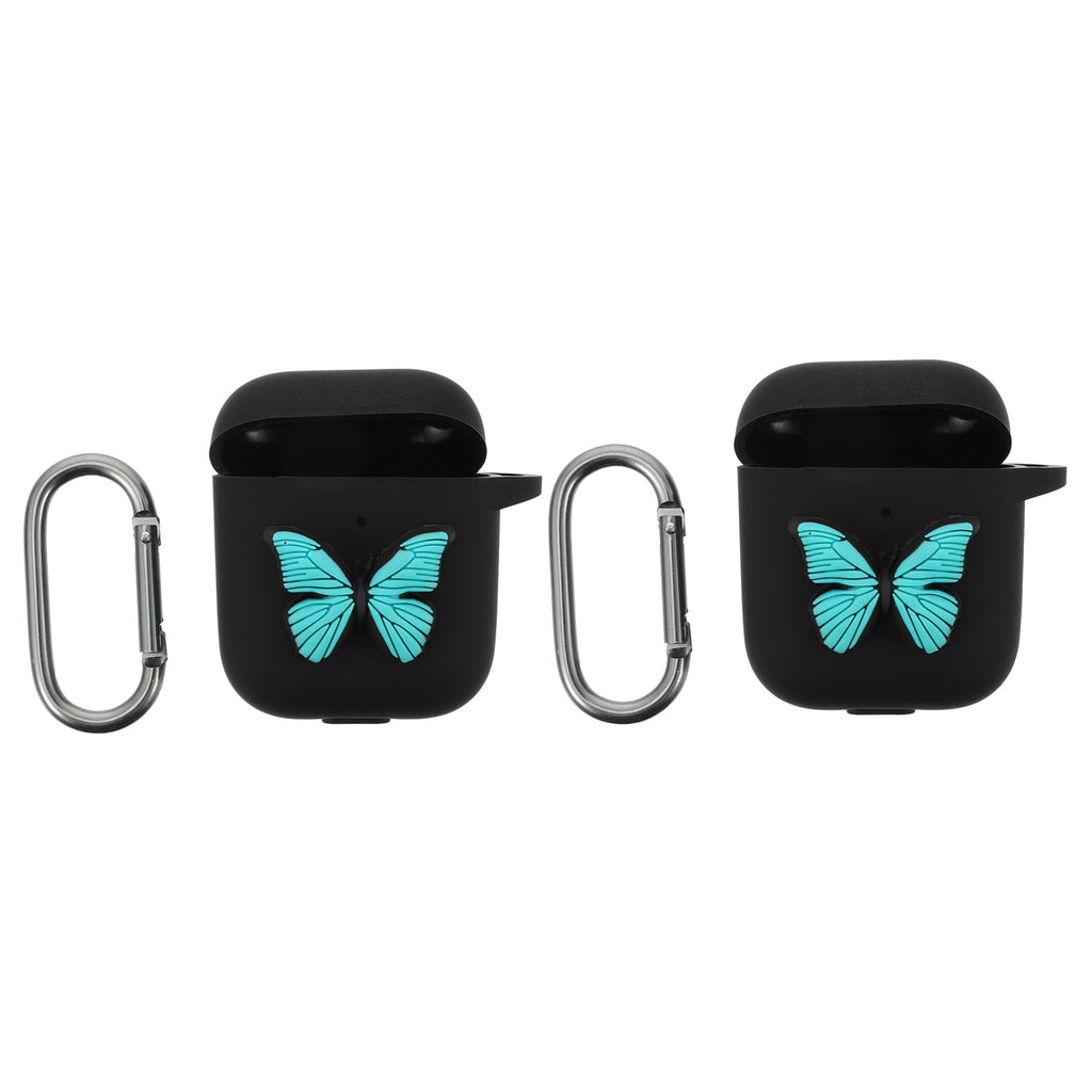 unbranded 2 Pcs Earphone Case Ultra Open Earbuds Wireless Headphones Black
