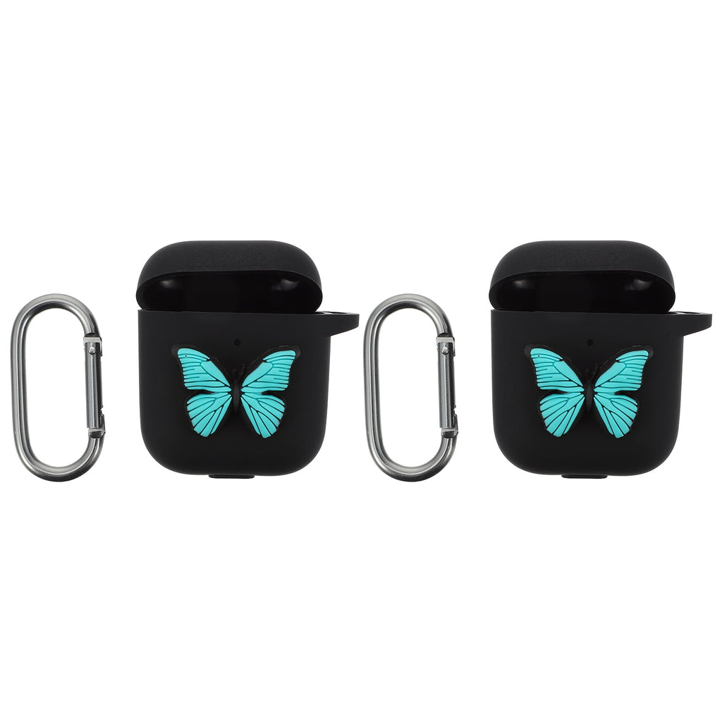 unbranded 2 Pcs Earphone Case Ultra Open Earbuds Wireless Headphones Black