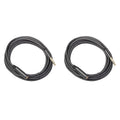 2pcs 1/4 TRS 6.35MM Male to 6.35MM Female Stereo Extension Cable Gold Plated Headphone Extension Cable Cord 180cm