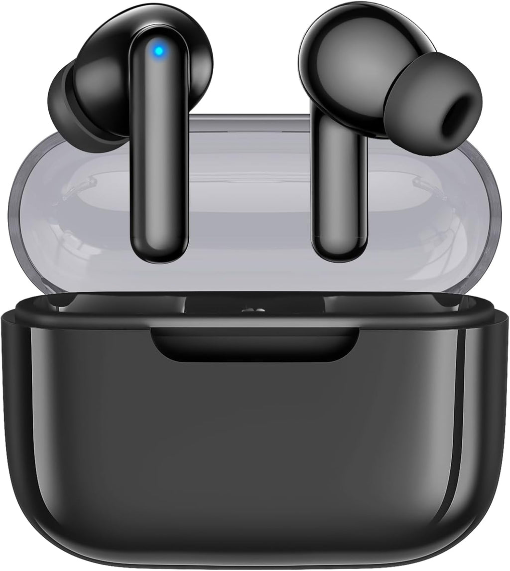 P3 Wireless Earbuds Bluetooth 5.3 Headphones, Deep Bass Stereo with Microphone Earphones in-Ear, Immersive Premium Sound Ear Buds for iPhone, Android-Black