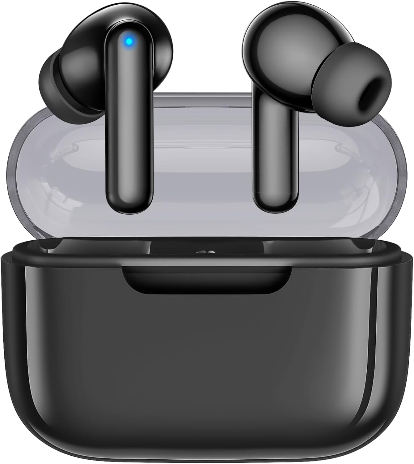 P3 Wireless Earbuds Bluetooth 5.3 Headphones, Deep Bass Stereo with Microphone Earphones in-Ear, Immersive Premium Sound Ear Buds for iPhone, Android-Black