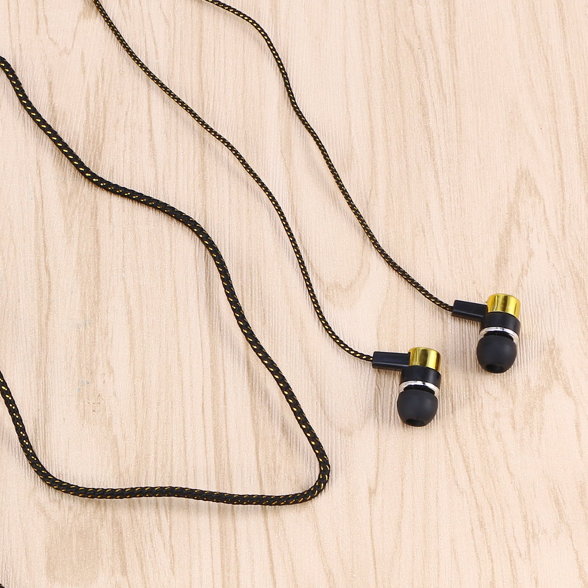 FONDOTIN Copper Metal Earphones in , 2-Pack Wired Headphones for Men and Women, Daily Use, Running, Comfortable Fit