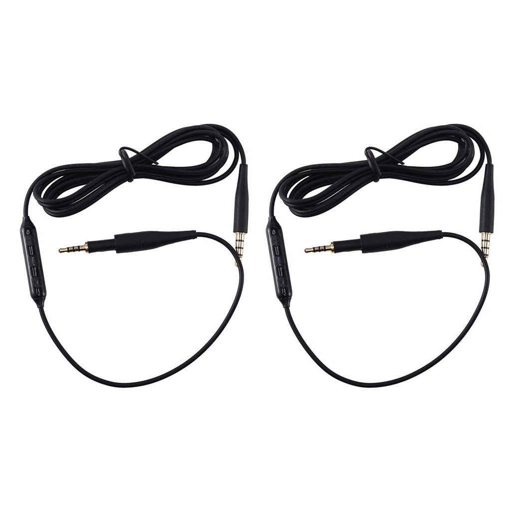 2X Cable Audio Cord with Mic Volume Control for K430 K450 K451 K452 Q460 K480 J55 J88 Headphones Black,2 x Replacement Cable Audio Cord,Black