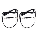 2X Cable Audio Cord with Mic Volume Control for K430 K450 K451 K452 Q460 K480 J55 J88 Headphones Black,2 x Replacement Cable Audio Cord,Black