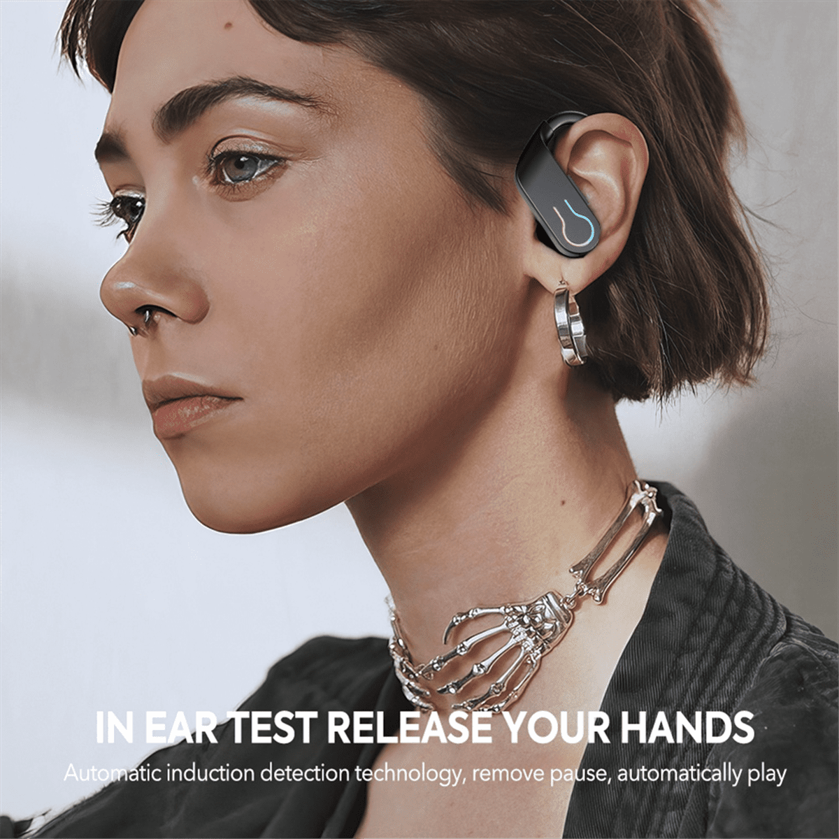 Q63 Bluetooth 5.3 Earphones Sports Headset Wireless in-Ear 200H Standby Time IPX7 Waterproof HiFi Stereo Gaming Earbuds