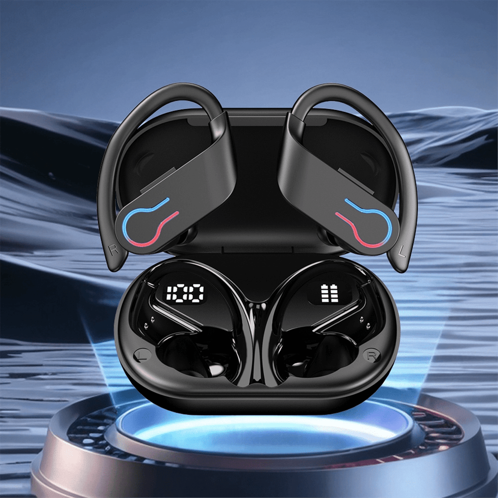 Q63 Bluetooth 5.3 Earphones Sports Headset Wireless in-Ear 200H Standby Time IPX7 Waterproof HiFi Stereo Gaming Earbuds