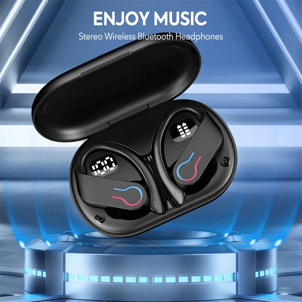 Q63 Bluetooth 5.3 Earphones Sports Headset Wireless in-Ear 200H Standby Time IPX7 Waterproof HiFi Stereo Gaming Earbuds