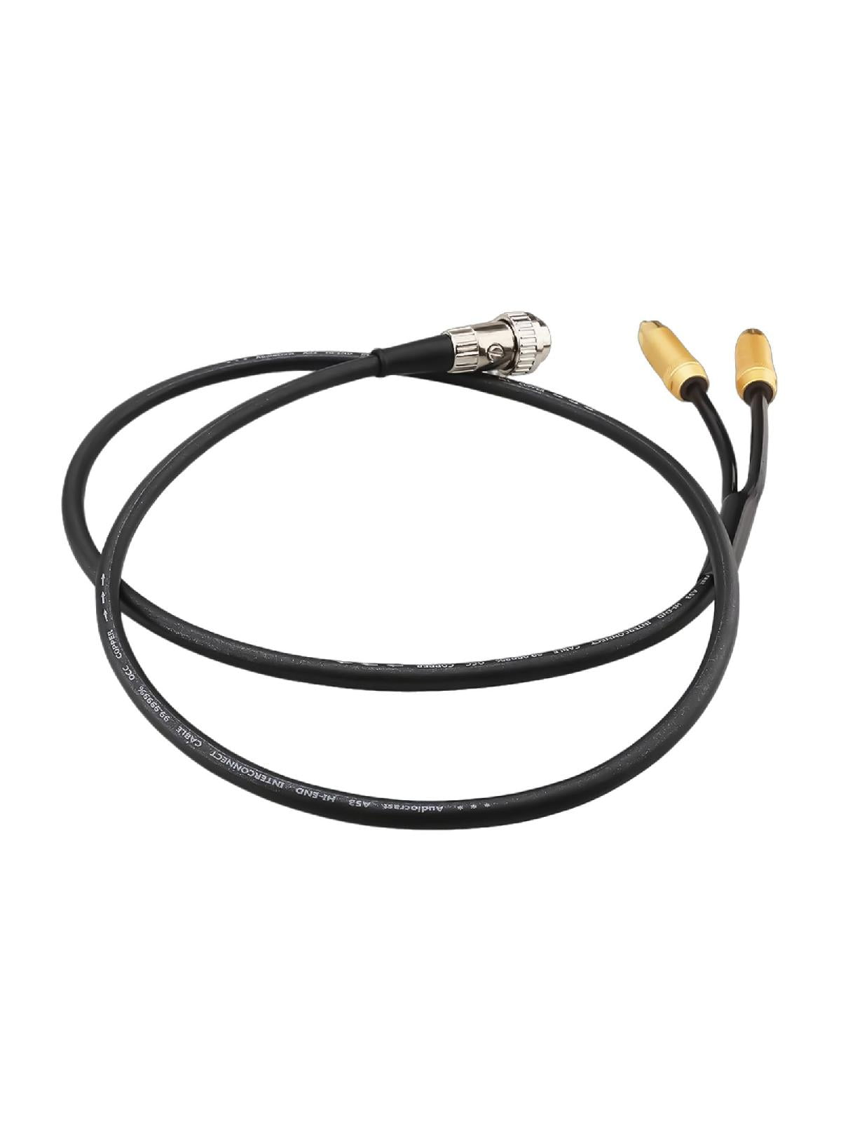 Upgrades 5Pin DIN Male to Dual RCA Male Audio Adapter Cable, High Fidelity Sound for Stereo Systems,50cm/100cm/150cm/2m