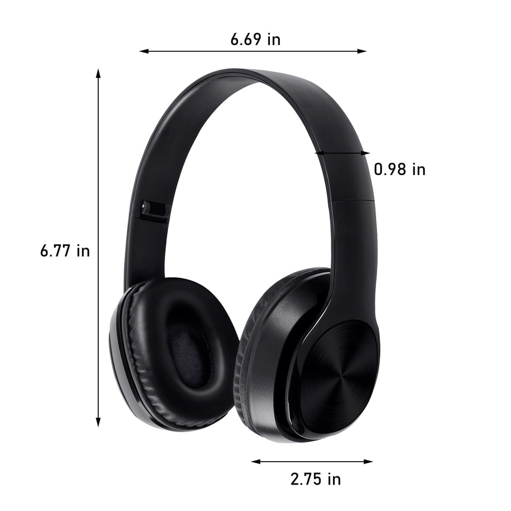 Over-Ear Wired Headphones with Microphone, Comfortable Foldable Design, Portable for Computer, Laptop, Smartphone