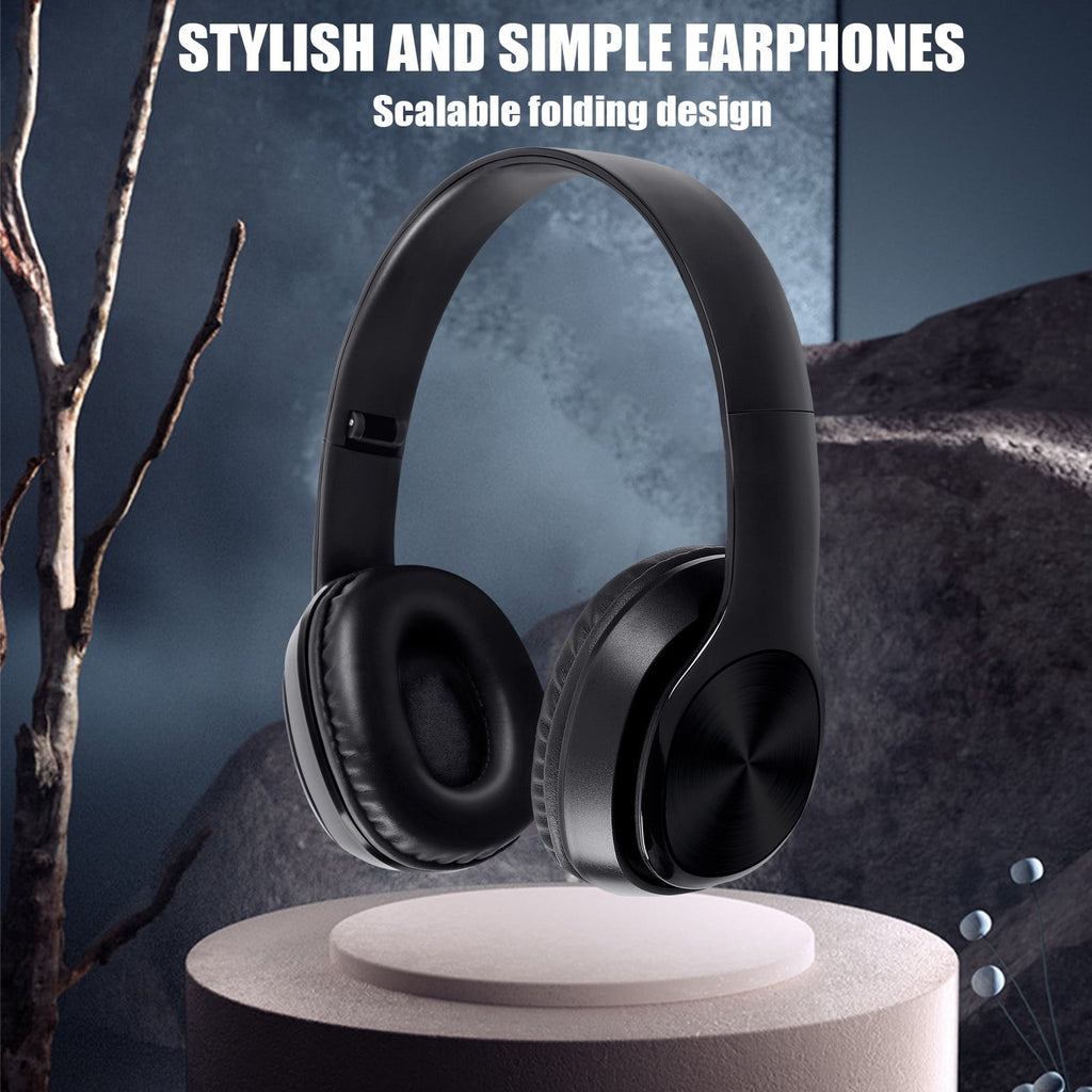 Over-Ear Wired Headphones with Microphone, Comfortable Foldable Design, Portable for Computer, Laptop, Smartphone