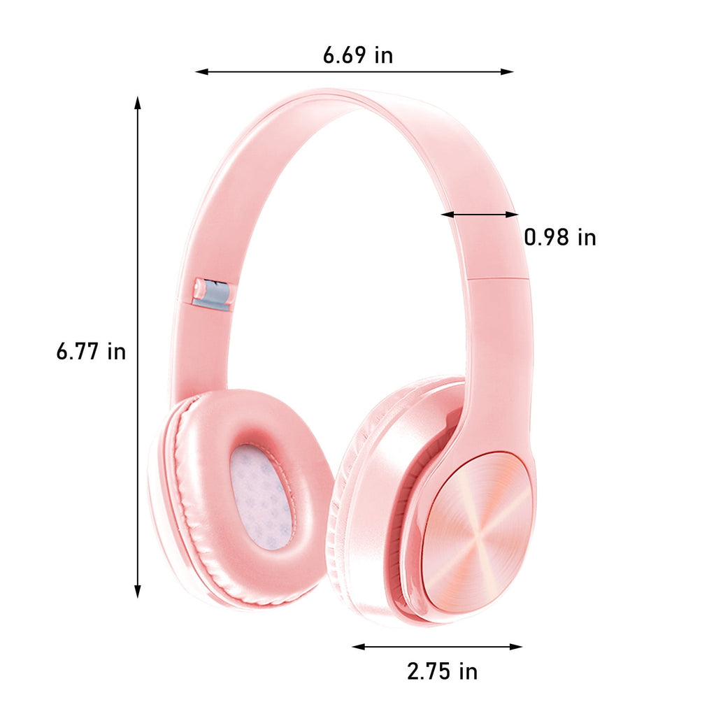 Over-Ear Wired Headphones with Microphone, Comfortable Foldable Design, Portable for Computer, Laptop, Smartphone