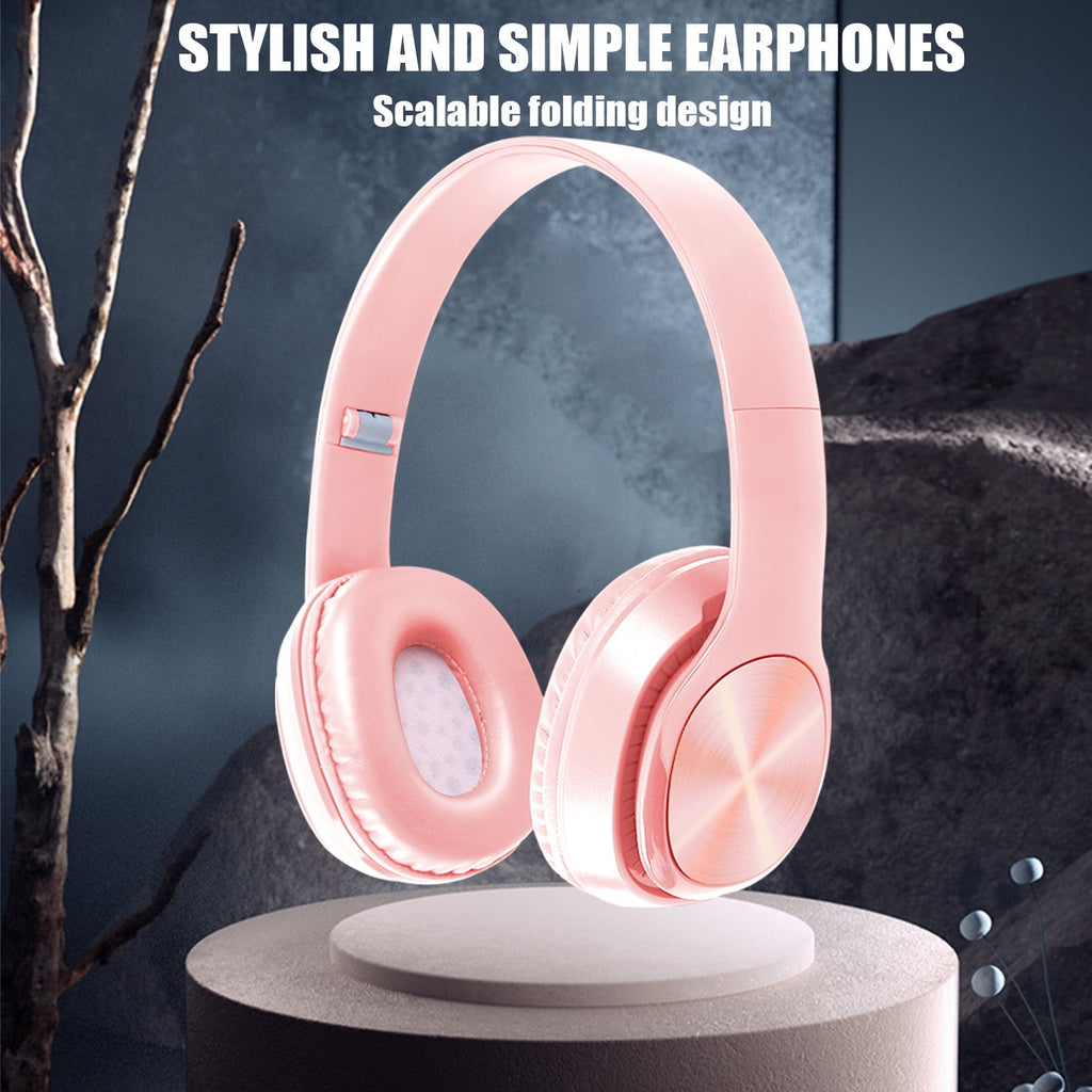 Over-Ear Wired Headphones with Microphone, Comfortable Foldable Design, Portable for Computer, Laptop, Smartphone
