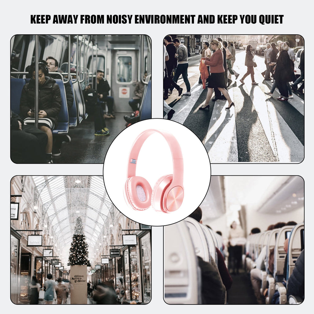 Over-Ear Wired Headphones with Microphone, Comfortable Foldable Design, Portable for Computer, Laptop, Smartphone