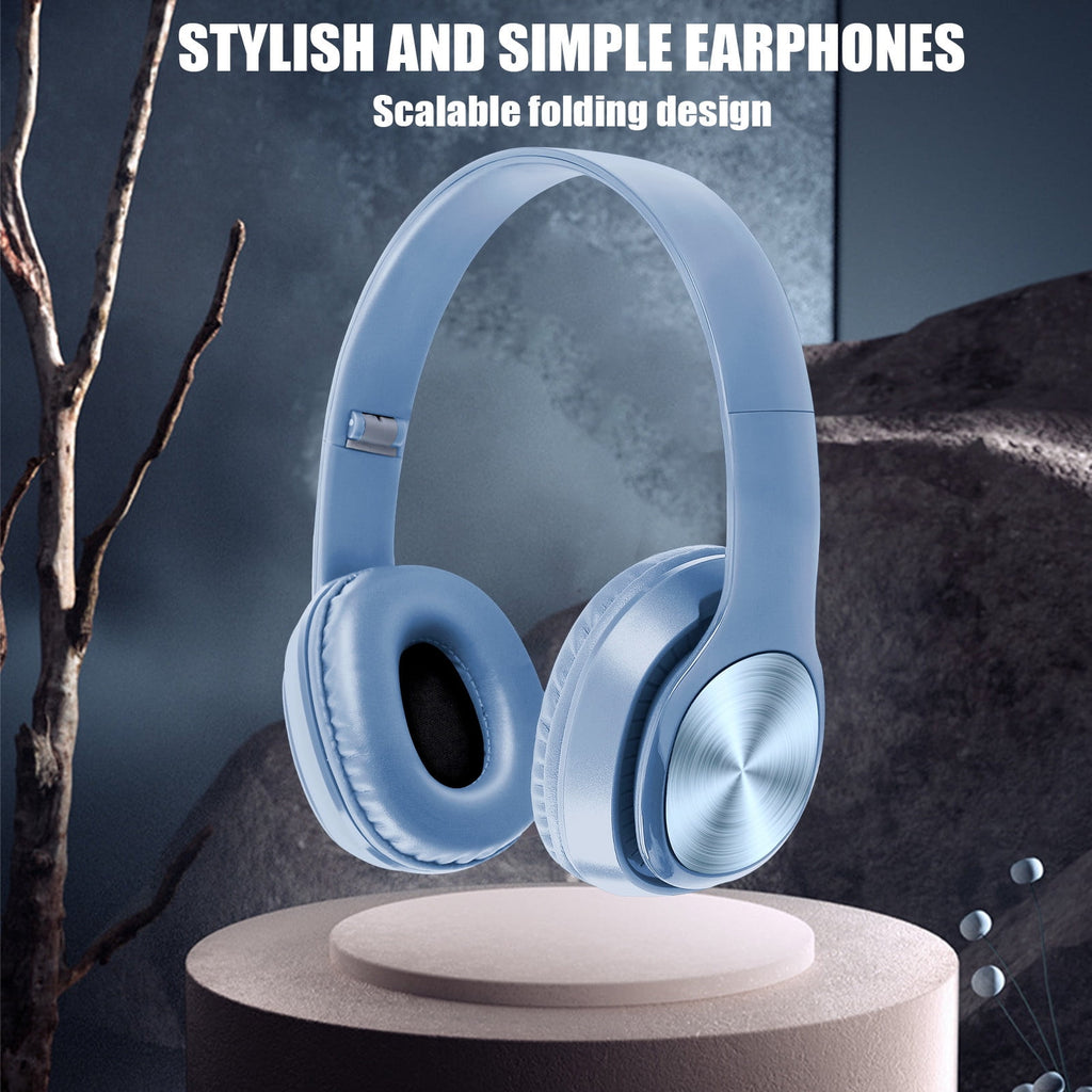 Over-Ear Wired Headphones with Microphone, Comfortable Foldable Design, Portable for Computer, Laptop, Smartphone