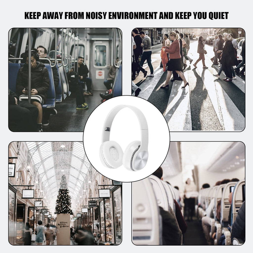 Over-Ear Wired Headphones with Microphone, Comfortable Foldable Design, Portable for Computer, Laptop, Smartphone
