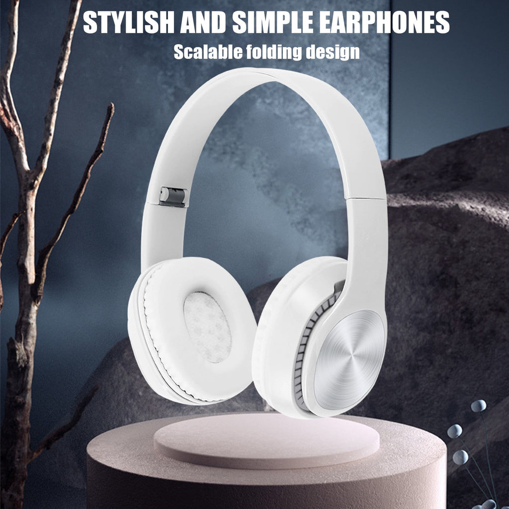 Over-Ear Wired Headphones with Microphone, Comfortable Foldable Design, Portable for Computer, Laptop, Smartphone