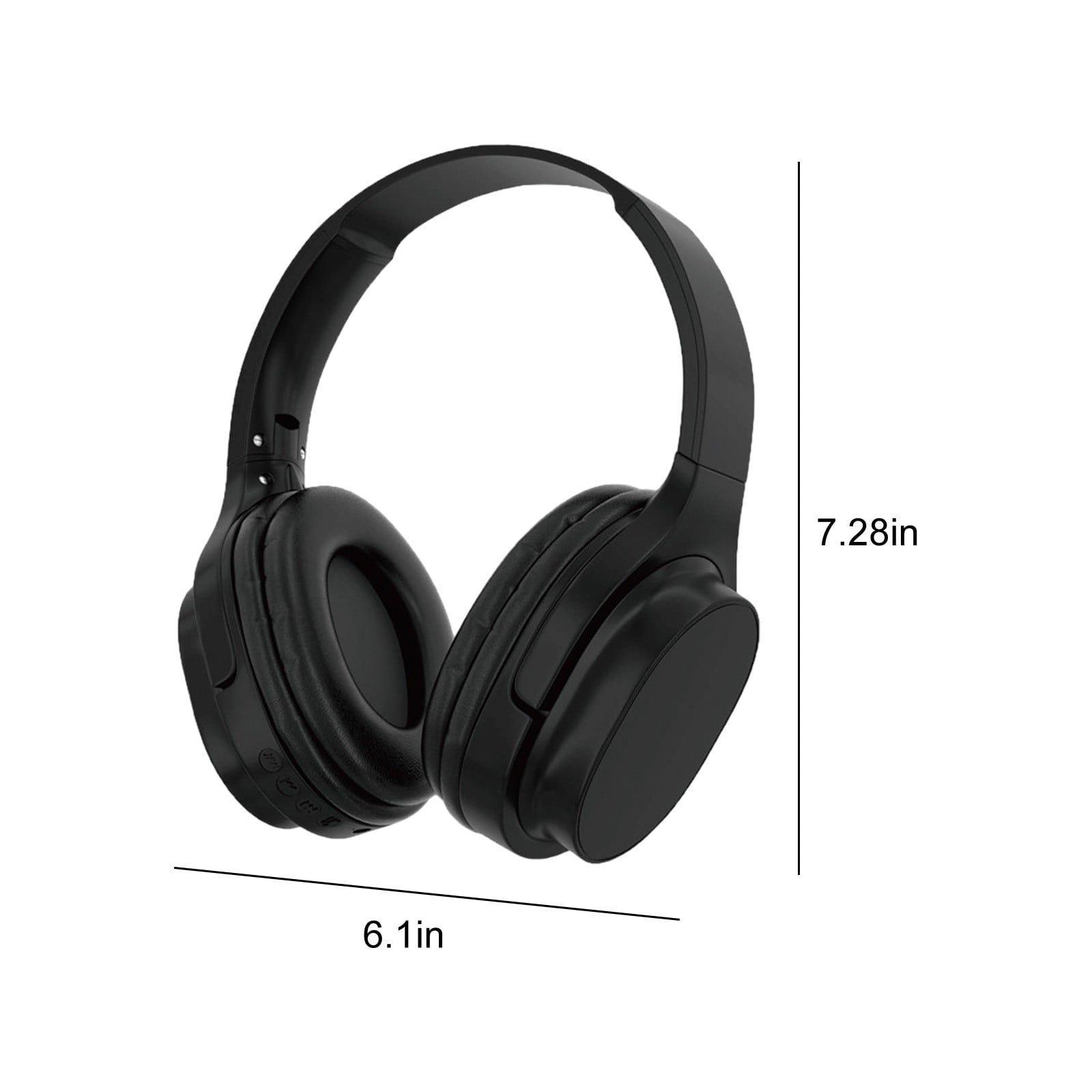Wireless Headphones with Active Noise Cancellation, Over Ear Bluetooth 5.0 for Immersive Sound, Long Battery Life, Built-in Mic for Calls, Comfortable Design for Work, Travel, and Gaming