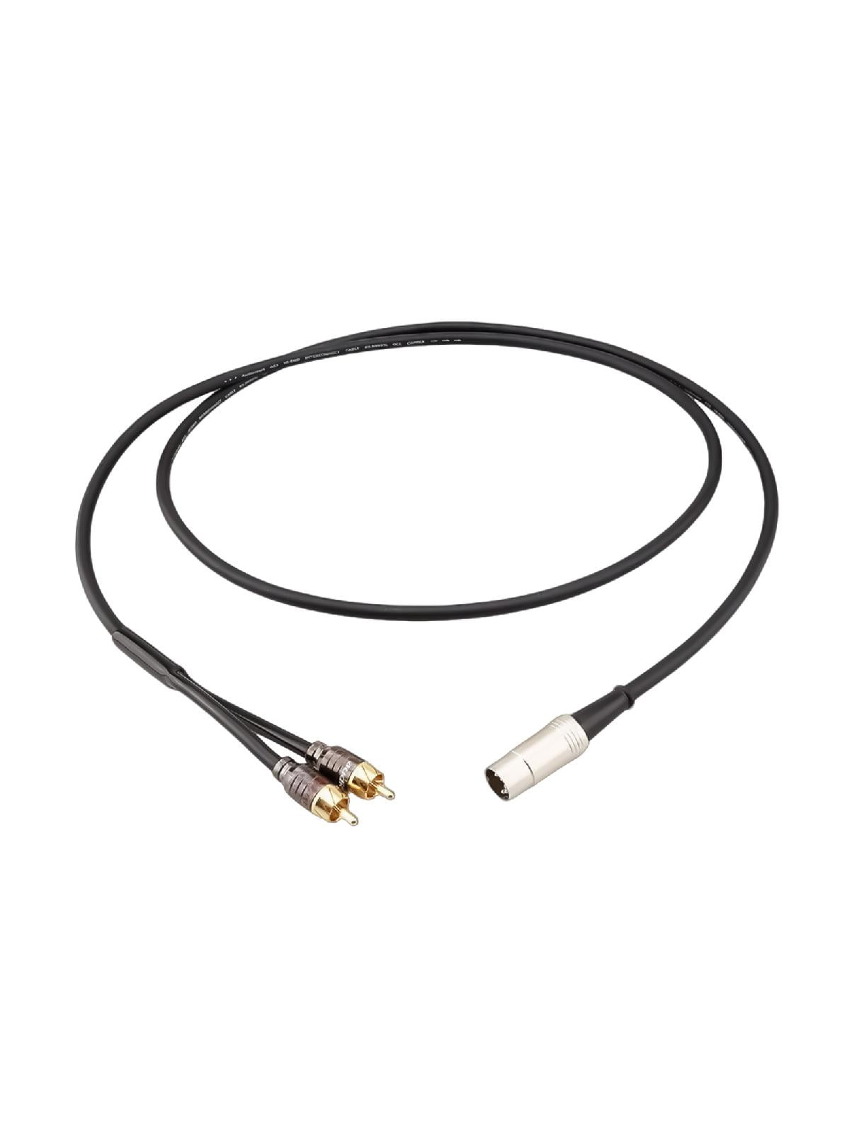 Upgrades DIN 5Pin Male to Dual RCA Male Audio Adapter Cable,High Fidelity Sound for Bang &amp; Olufsen Naim, Quad Stereo