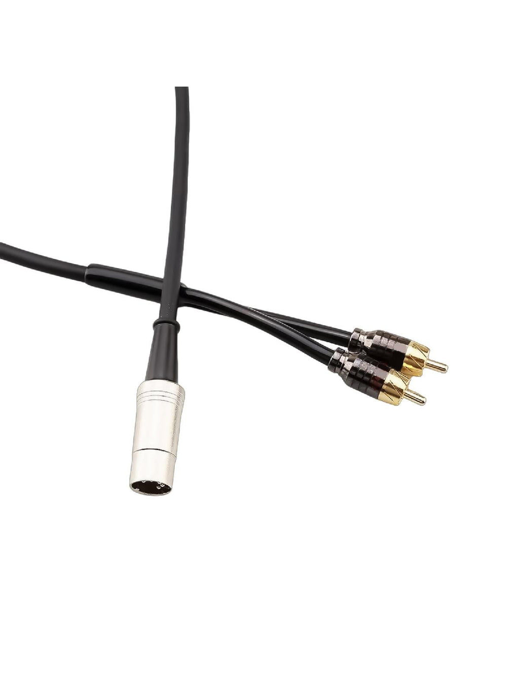 Upgrades DIN 5Pin Male to Dual RCA Male Audio Adapter Cable,High Fidelity Sound for Bang &amp; Olufsen Naim, Quad Stereo