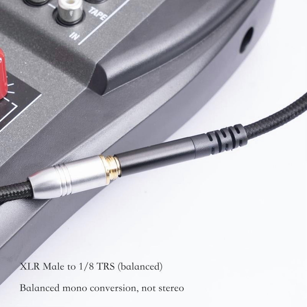 XLR Female to 3.5mm Stereo Audio Adapter Cable, 3-pin XLR Female to 1/8 inch TRS Mini Adapter Cable