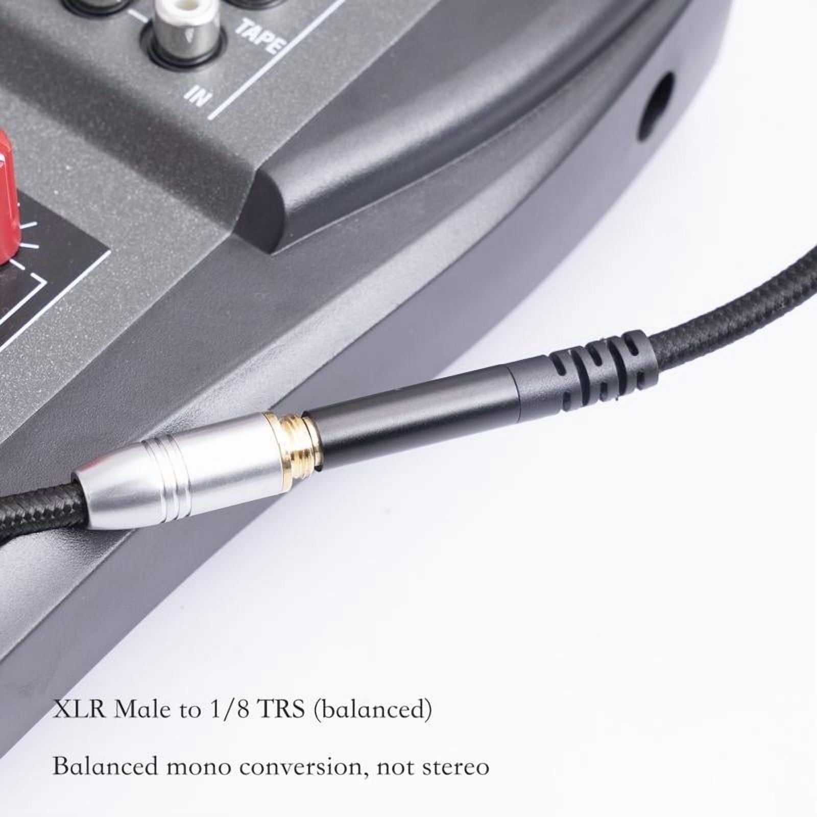 XLR Female to 3.5mm Stereo Audio Adapter Cable, 3-pin XLR Female to 1/8 inch TRS Mini Adapter Cable